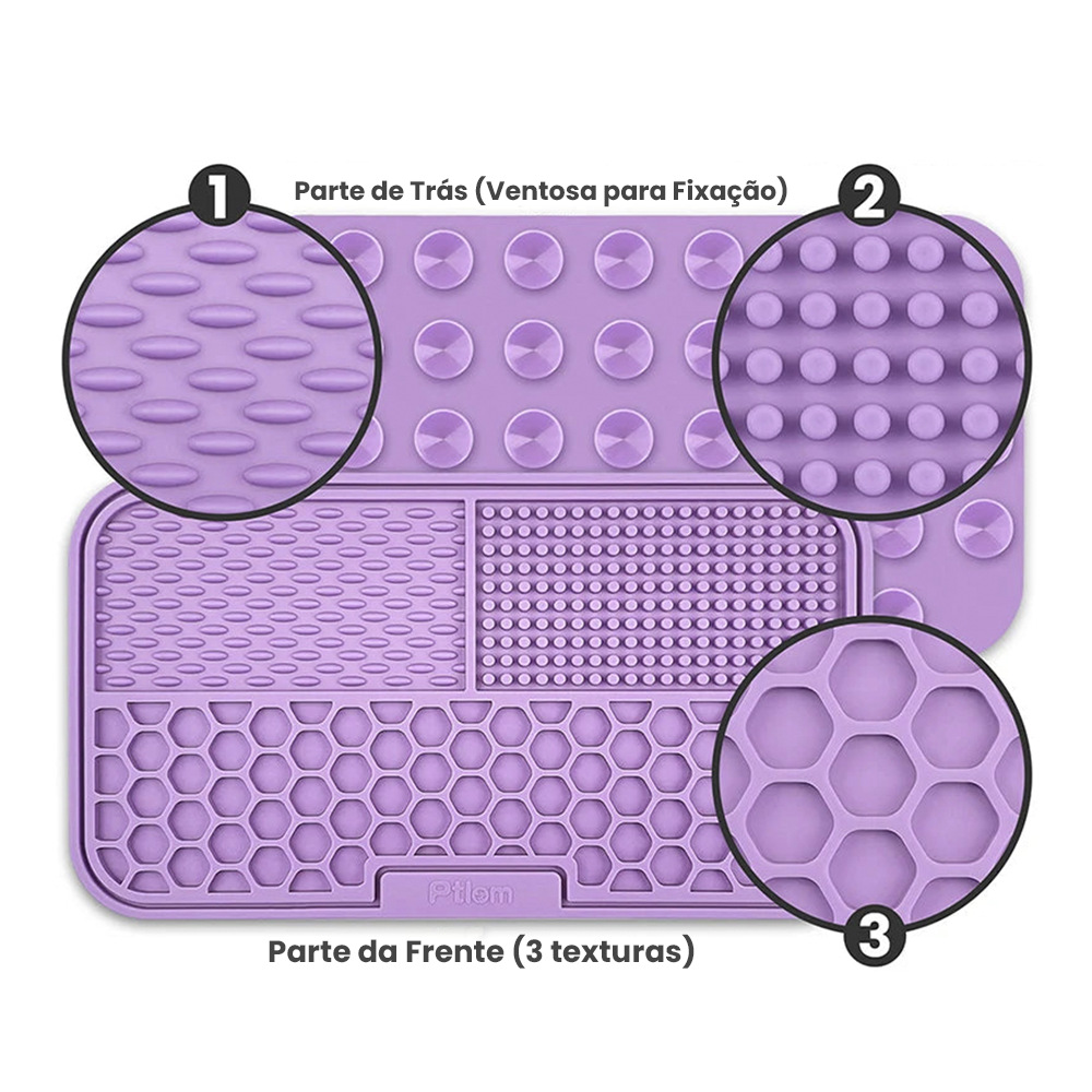 Tapete Alimentador Lento para Cães e Gatos | Silicone